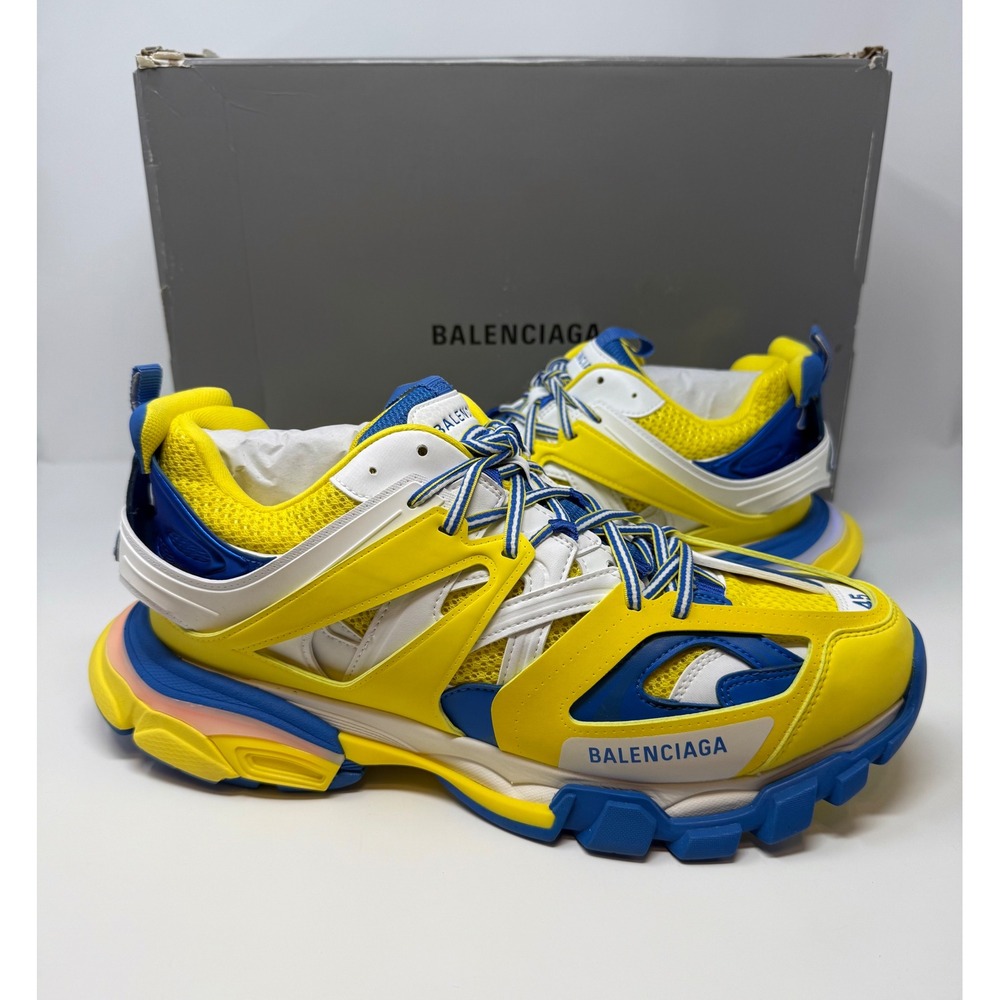 Balenciaga Track LED Sneaker Yellow/Blue Size 12 US 45 EU